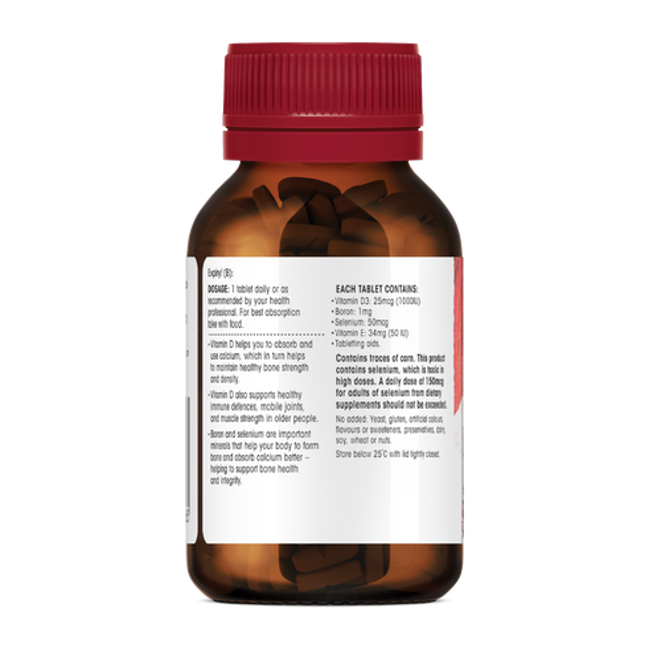Vitamin D3 Boron Back