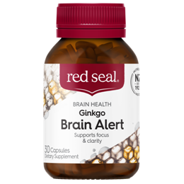 Red Seal Ginkgo Brain Alert 30S Front Bottle 520X520