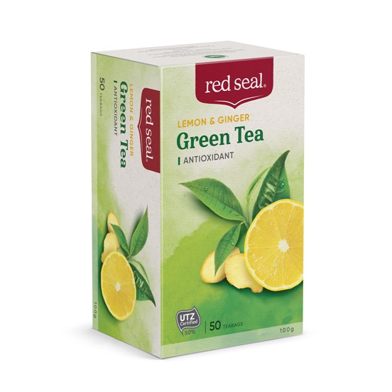 28630035 Green Tea Lemon Ginger 50Pk Left Angle