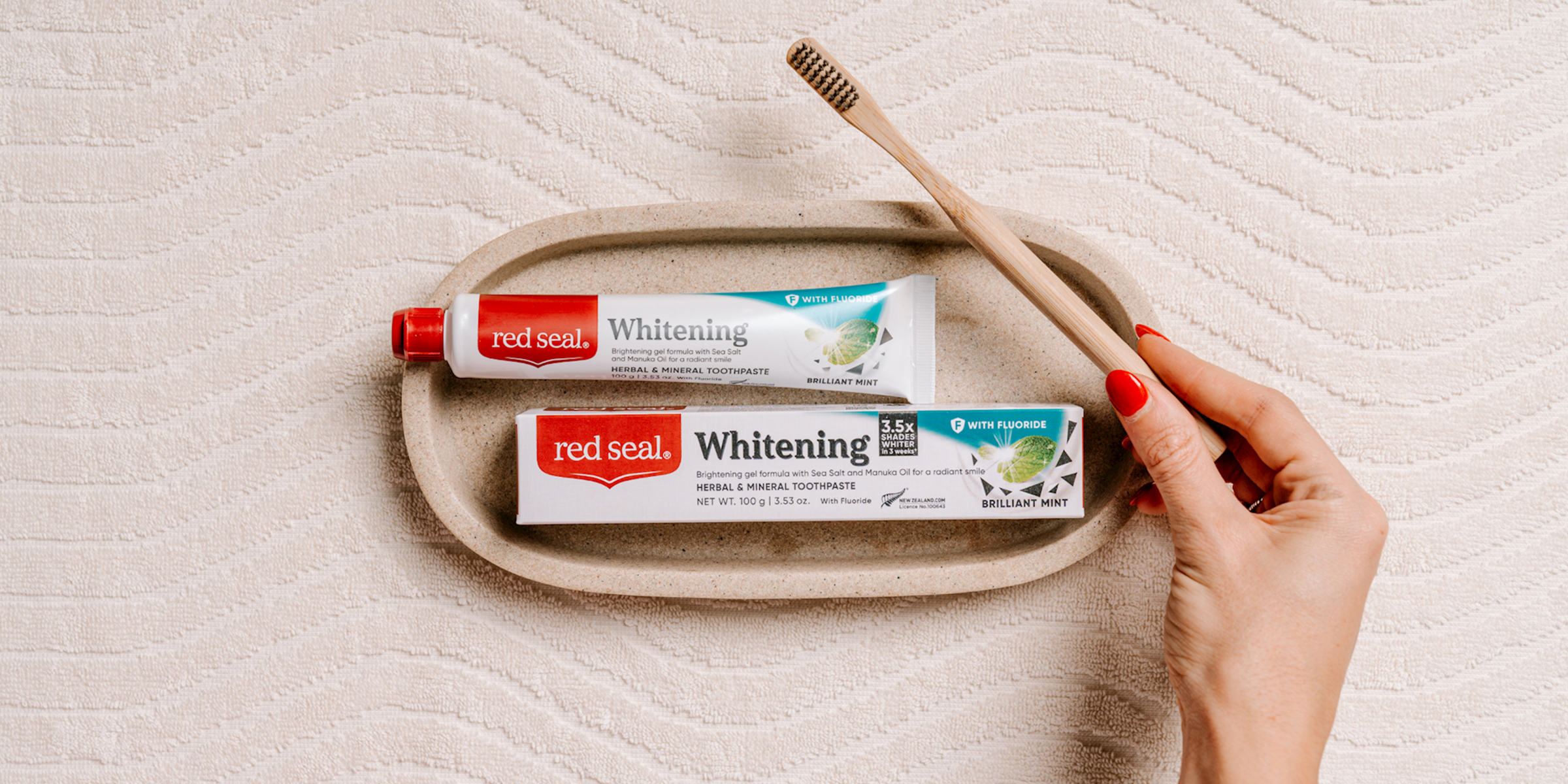 Whitening Fluoride Toothpaste from Red Seal