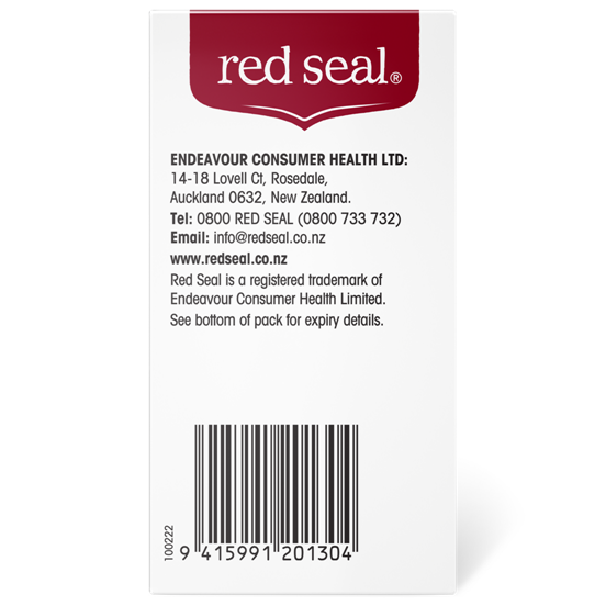 Red Seal Ginkgo Brain Alert 30S Back Carton