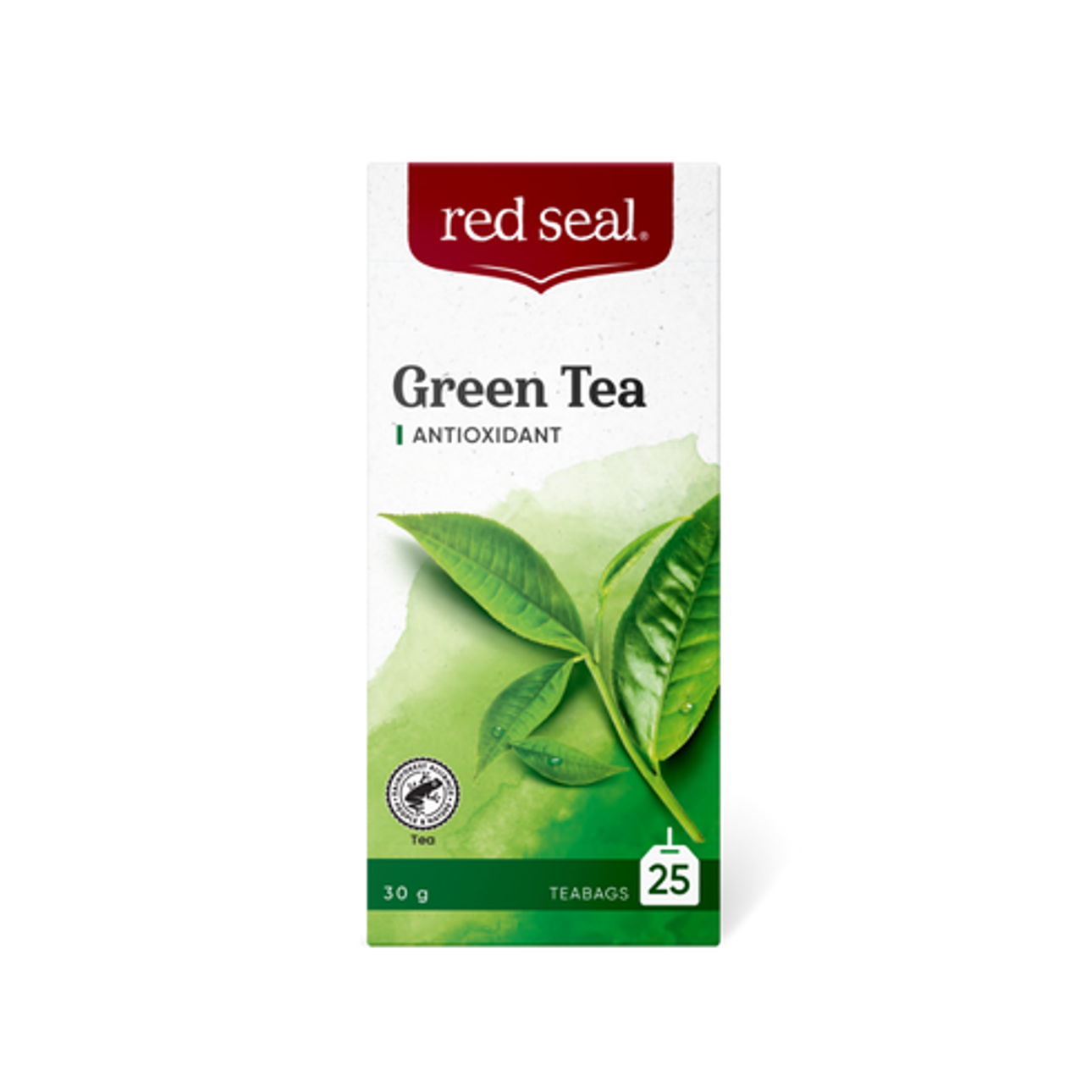 Red Seal Tea Green Teared Seal Tea Green Tea 25 Front