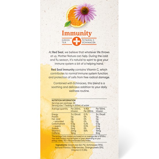 RS Immunity Tea 20Pk 28629990 Back