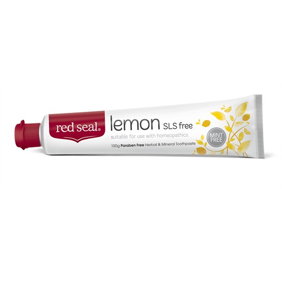 Red Seal Lemon SLF Free Mint Free 100G Tube Front