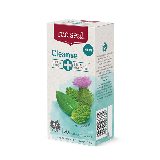 RS Cleanse Tea 20Pk 28629992 3D Image With Shadow Right Angled