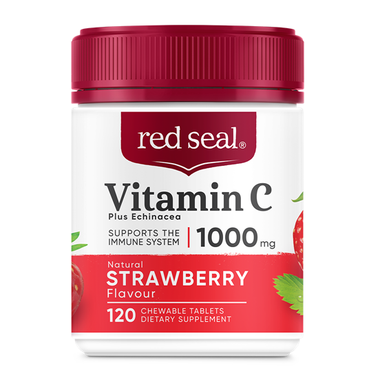 Red Seal Front Of Pack With Shadow Vitamin C 1000Mg With Echinacea 120S 1104Px