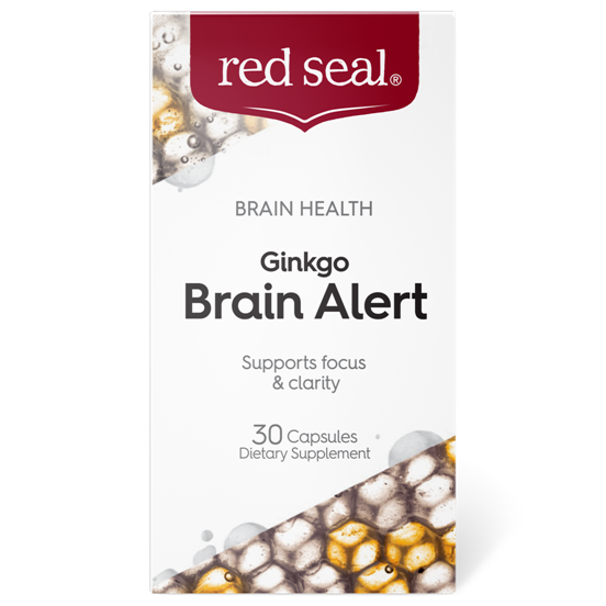 Red Seal Ginkgo Brain Alert 30S Front Carton