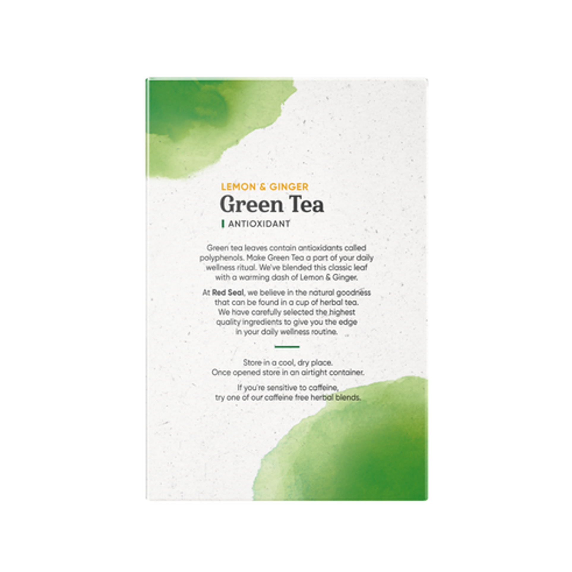 Red Seal Green Tea Lemon and Ginger