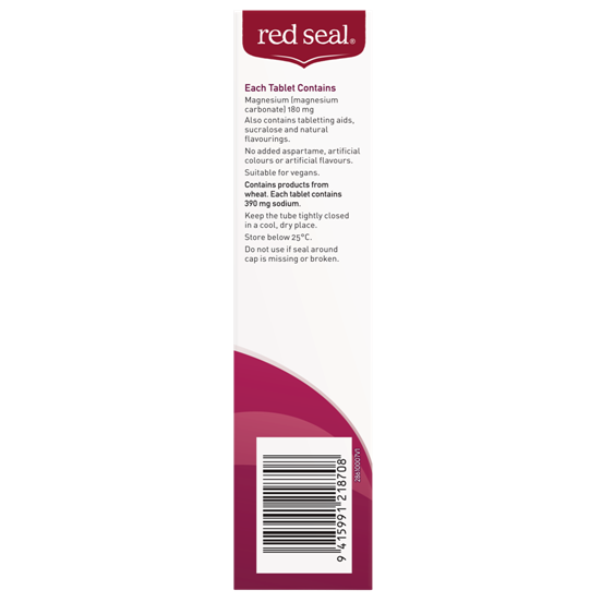 Red Seal Vitafizz Magnesium Wildberry Back