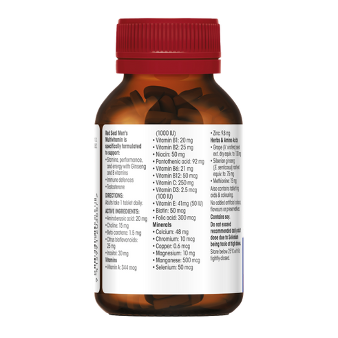 Men's Multivitamins 60 Back