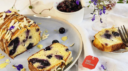 Blueberry Loaf With Almond Flakes