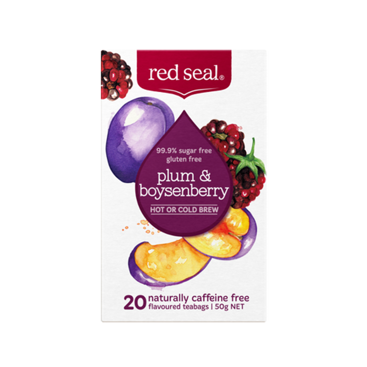 Red Seal Tea Plum And Boysenberry Front