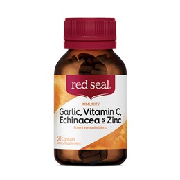 28510092 Red Seal Garlic Echinacea Vitamin C Zinc 50 Capsules Pre