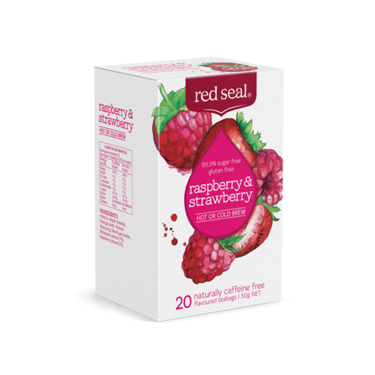 Red Seal Tea Raspberry Strawberry Side