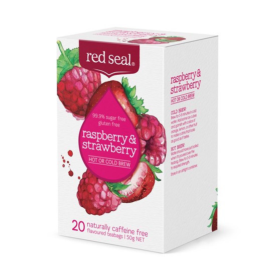 28630009 Raspberry Strawberry Hot Or Cold 20Pk Right Angle