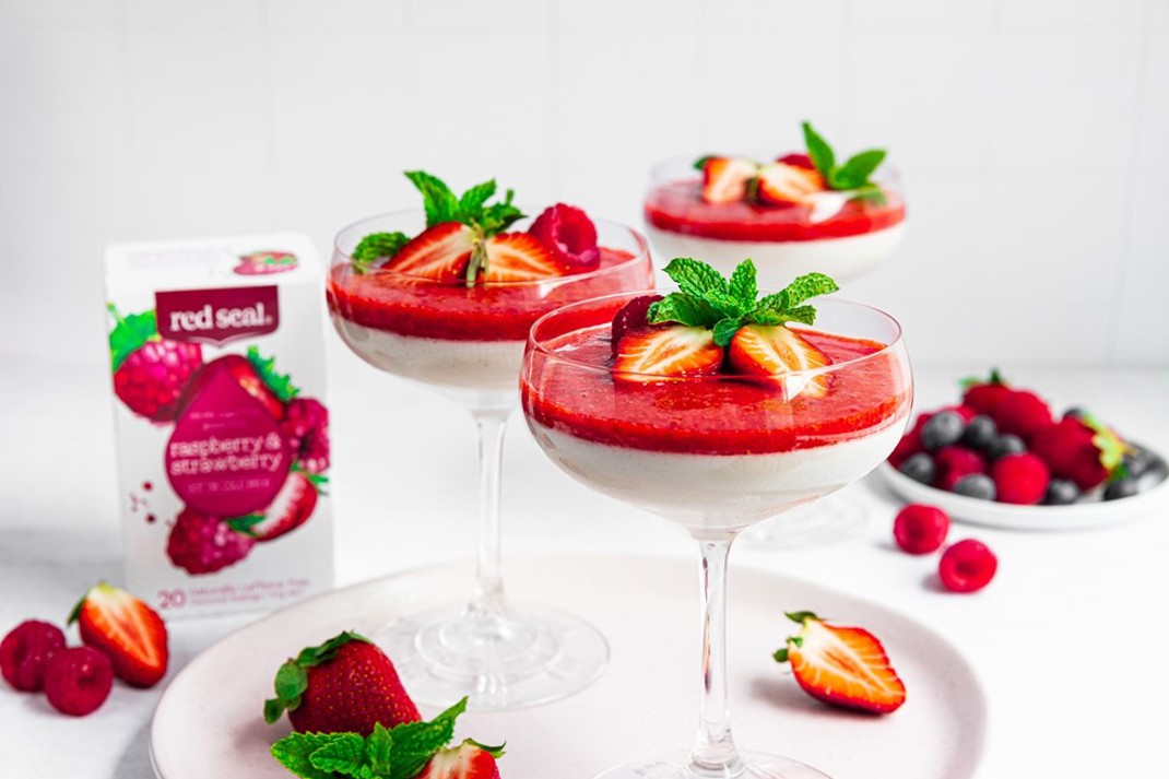 Summer Berry & Coconut Panna Cotta