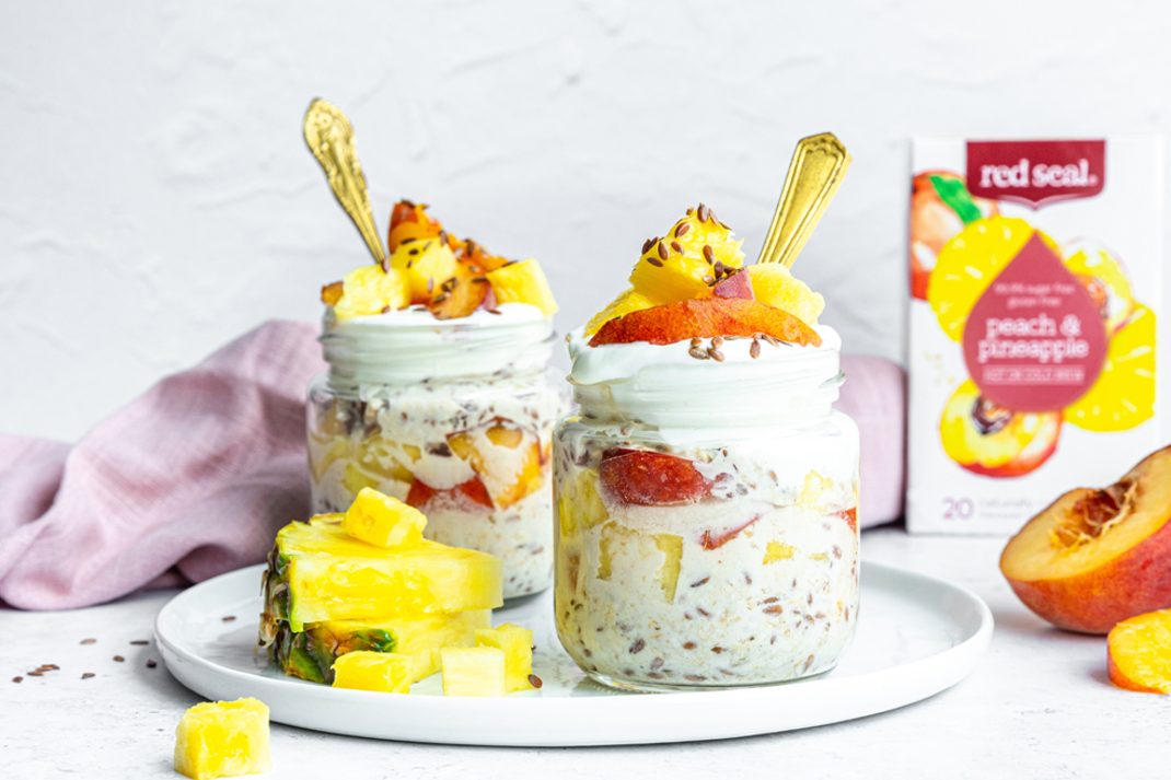 Peach & Pineapple Breakfast Parfait