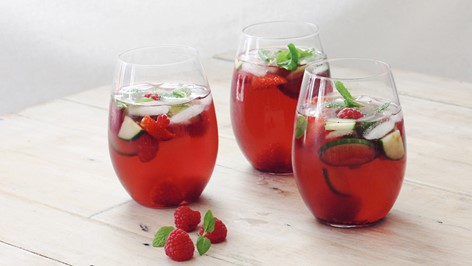 Red Seal Raspberry Strawberry Cucumber Sparkling Tea Recipe Pre