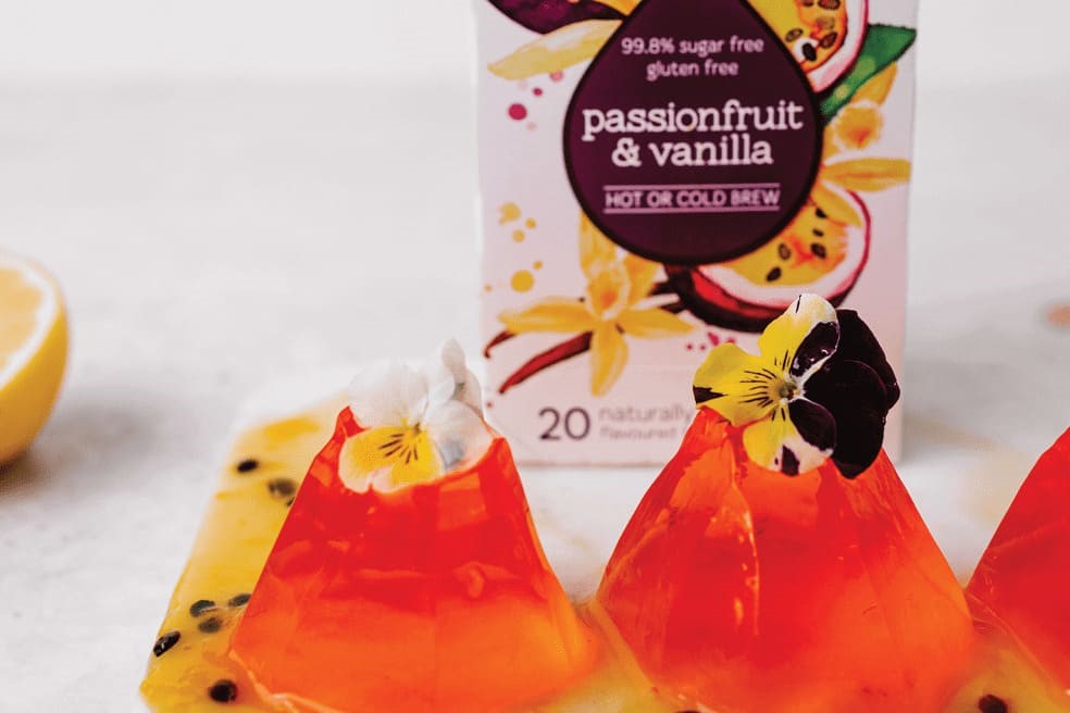 Vanilla Passion Jelly Peaks Recipe with Red Seal Passionfruit & Vanilla