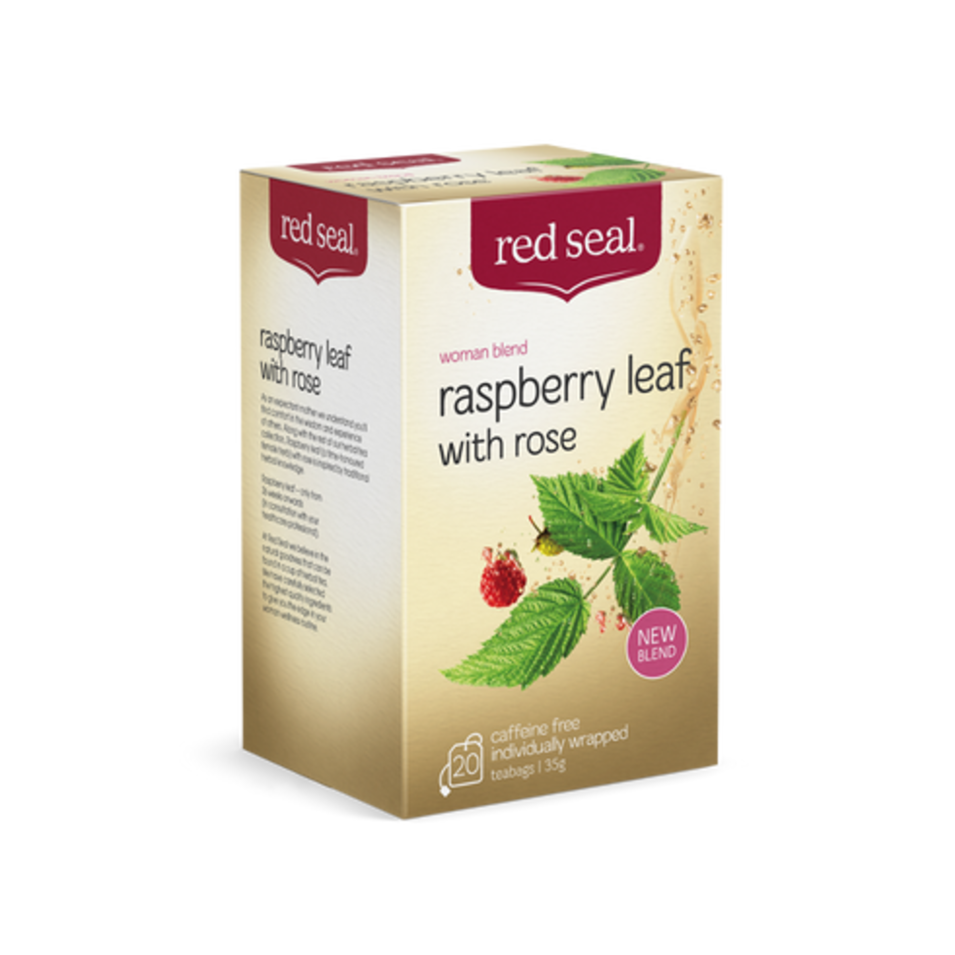 Red Seal Raspberry Leaf with Rose 20s - Red Seal NZ